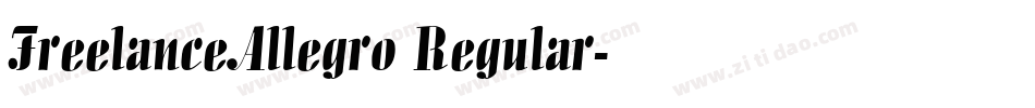 FreelanceAllegro Regular字体转换